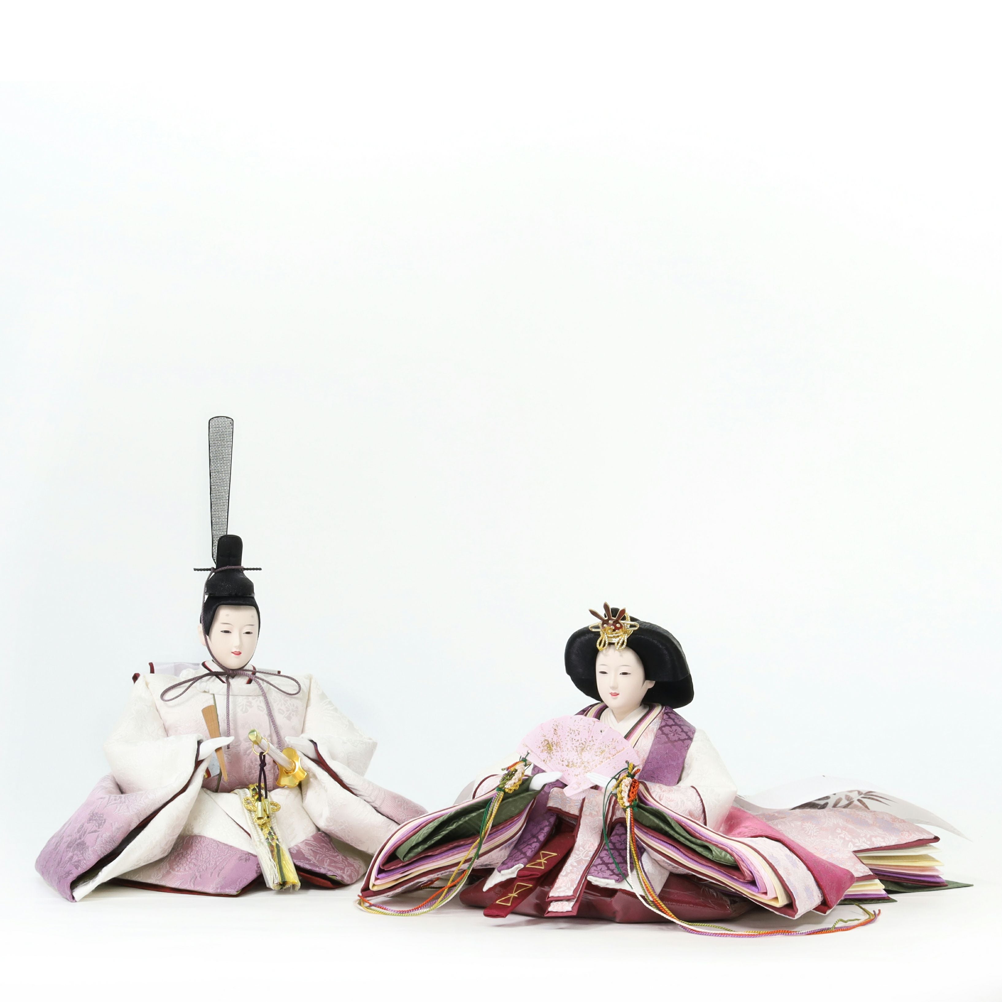 草木染 親王飾り「深見」 | トラディショナル 親王飾り | 人形の東玉