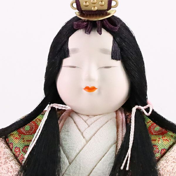 木目込人形 賢一 親王飾り「豊和の春 龍村裂」 | トラディショナル