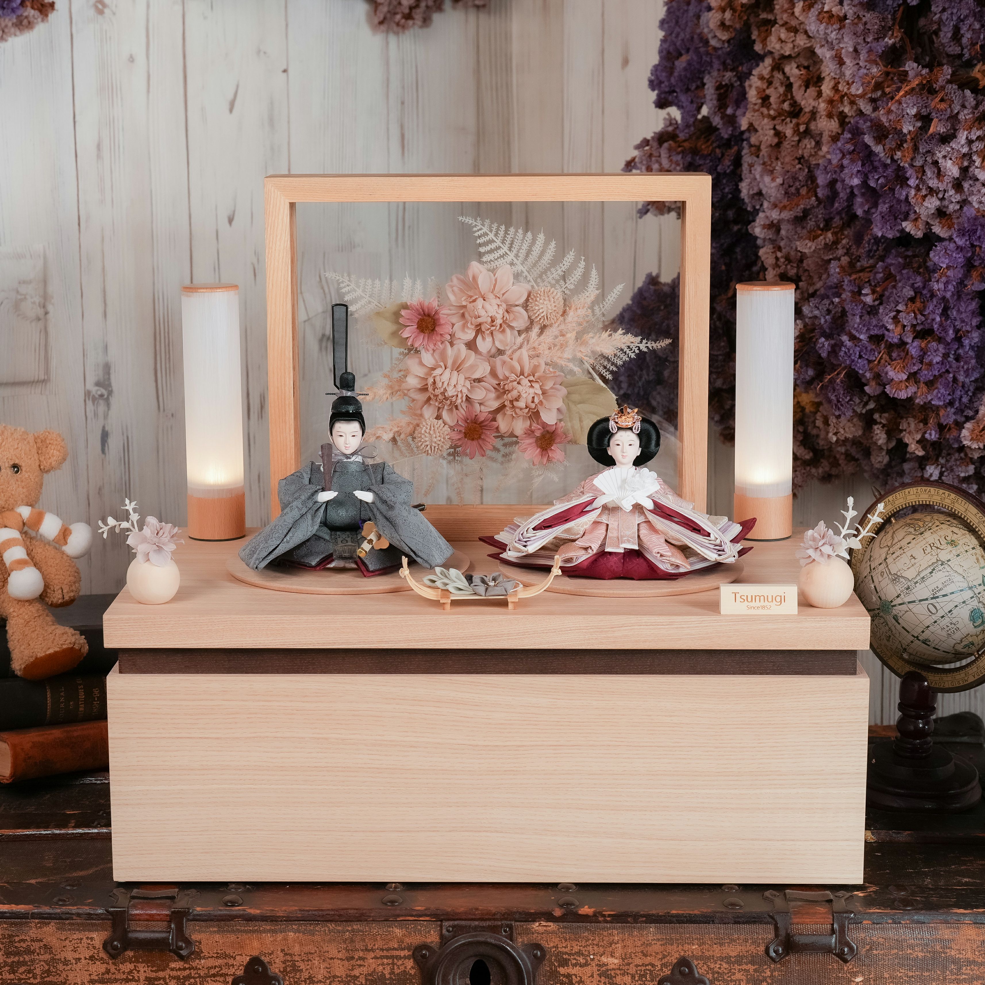 東玉の雛人形｜一か所に収納でコンパクトに。雛人形の収納飾り