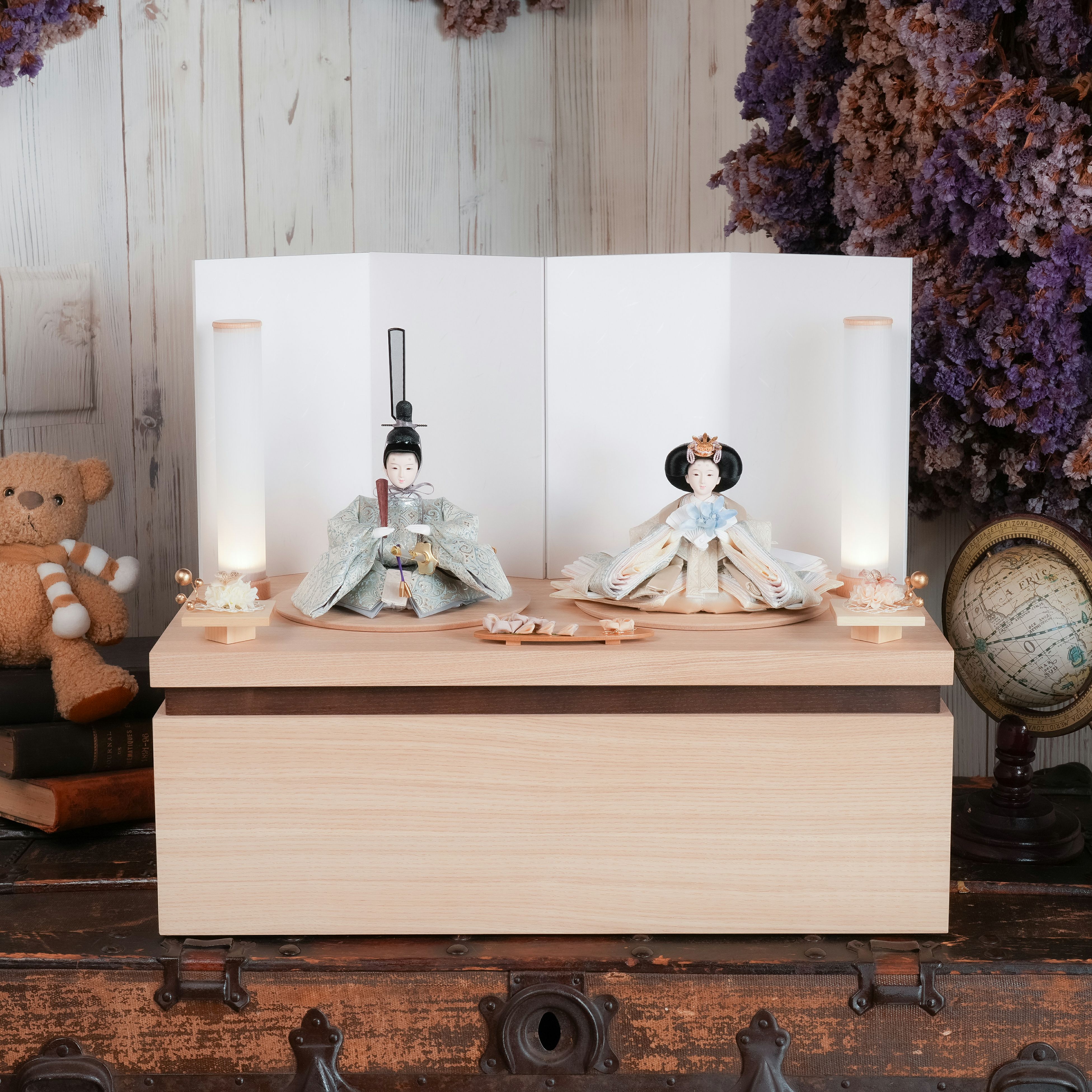 東玉の雛人形｜一か所に収納でコンパクトに。雛人形の収納飾り