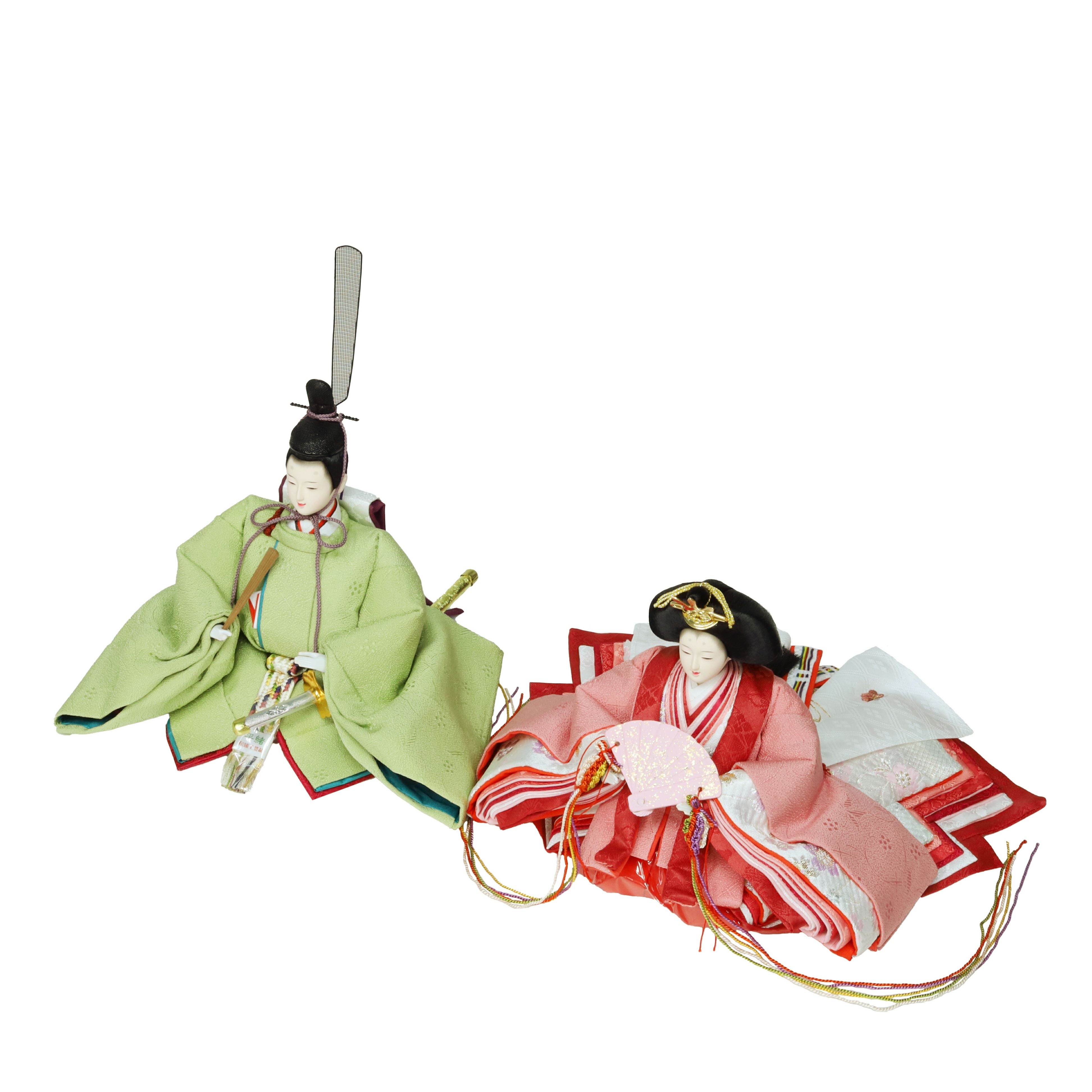 草木染 親王飾り はなもも | トラディショナル 親王飾り | 人形の東玉