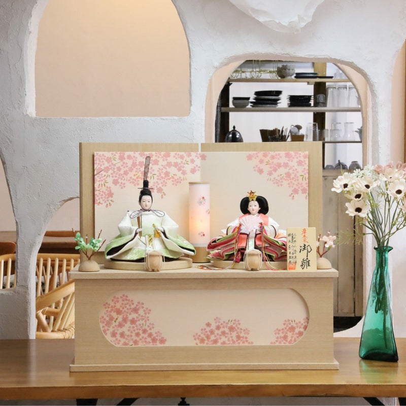 雛人形草木染 収納飾り あん