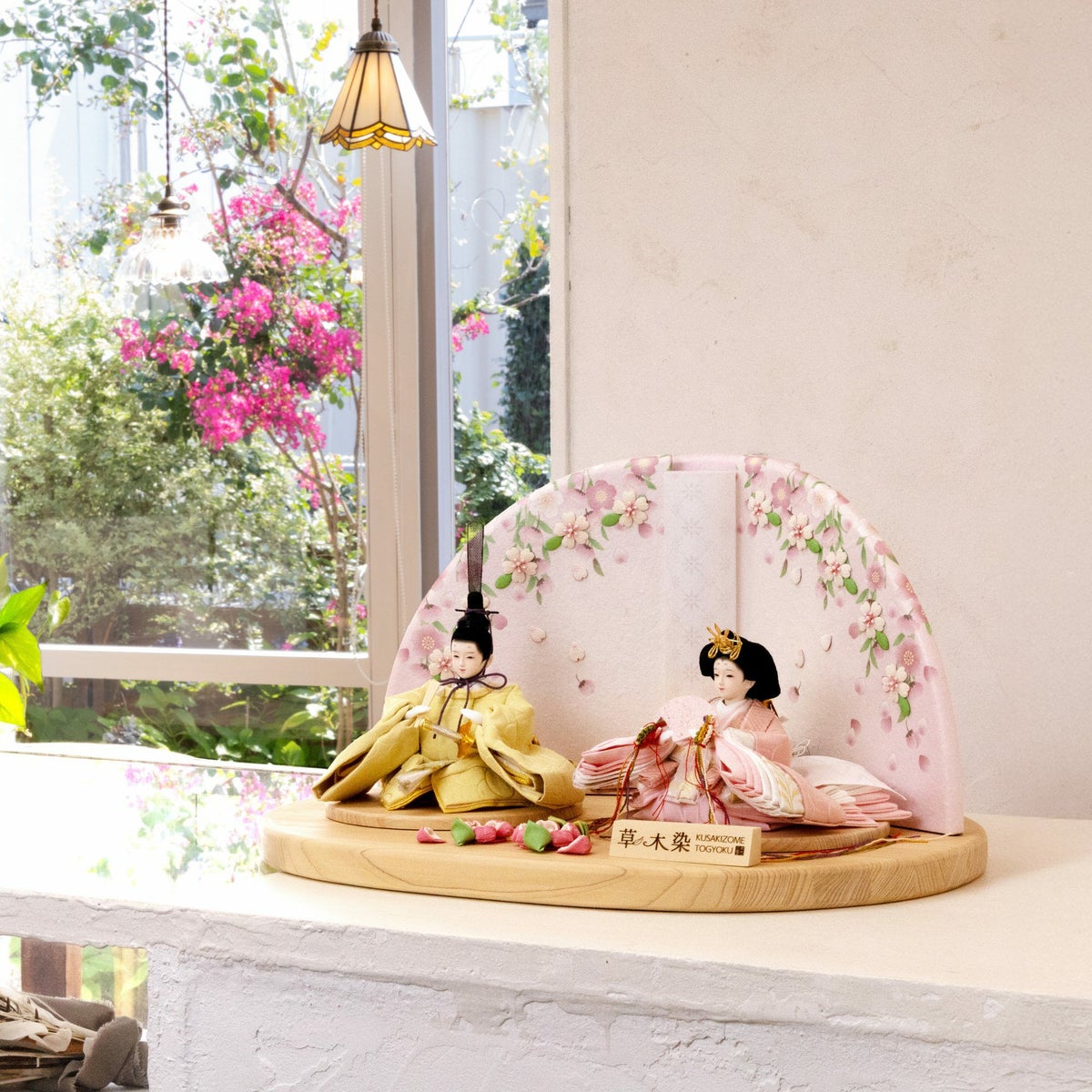 雛人形草木染 親王飾り のの