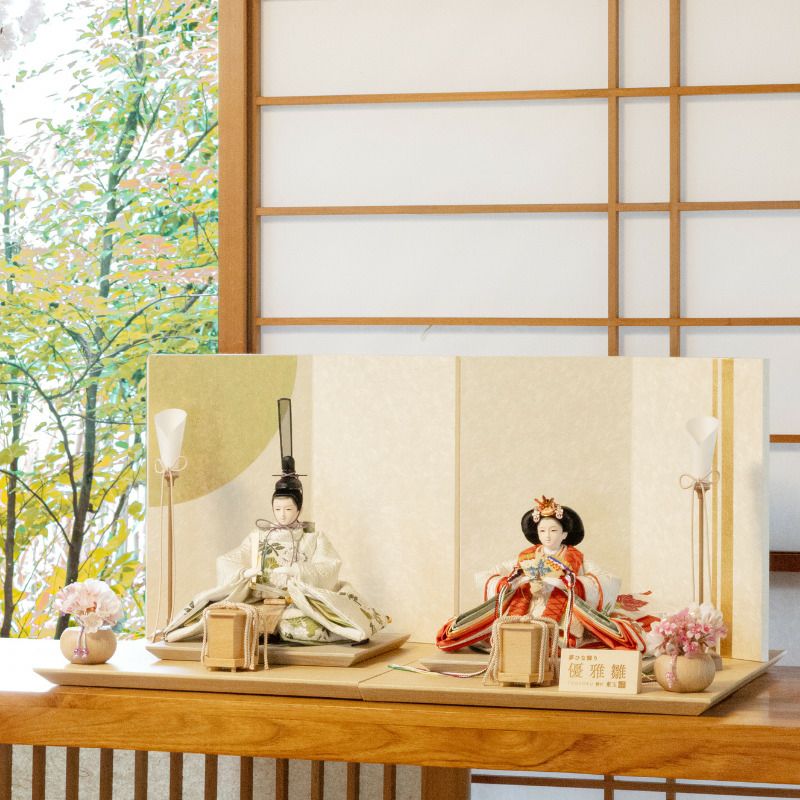 優雅 親王飾り 常盤桜 | トラディショナル 親王飾り | 人形の東玉