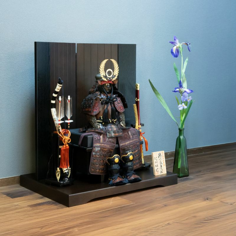 五月人形鎧飾り　本革徳川